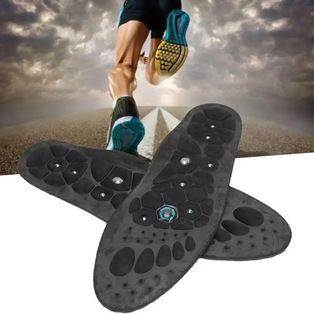 NEW Premium Orthopedic Magnetic Therapy Insoles Arch Support Shoes Acupressure Relief Reflexology Soft Rubber Unisex Shoes