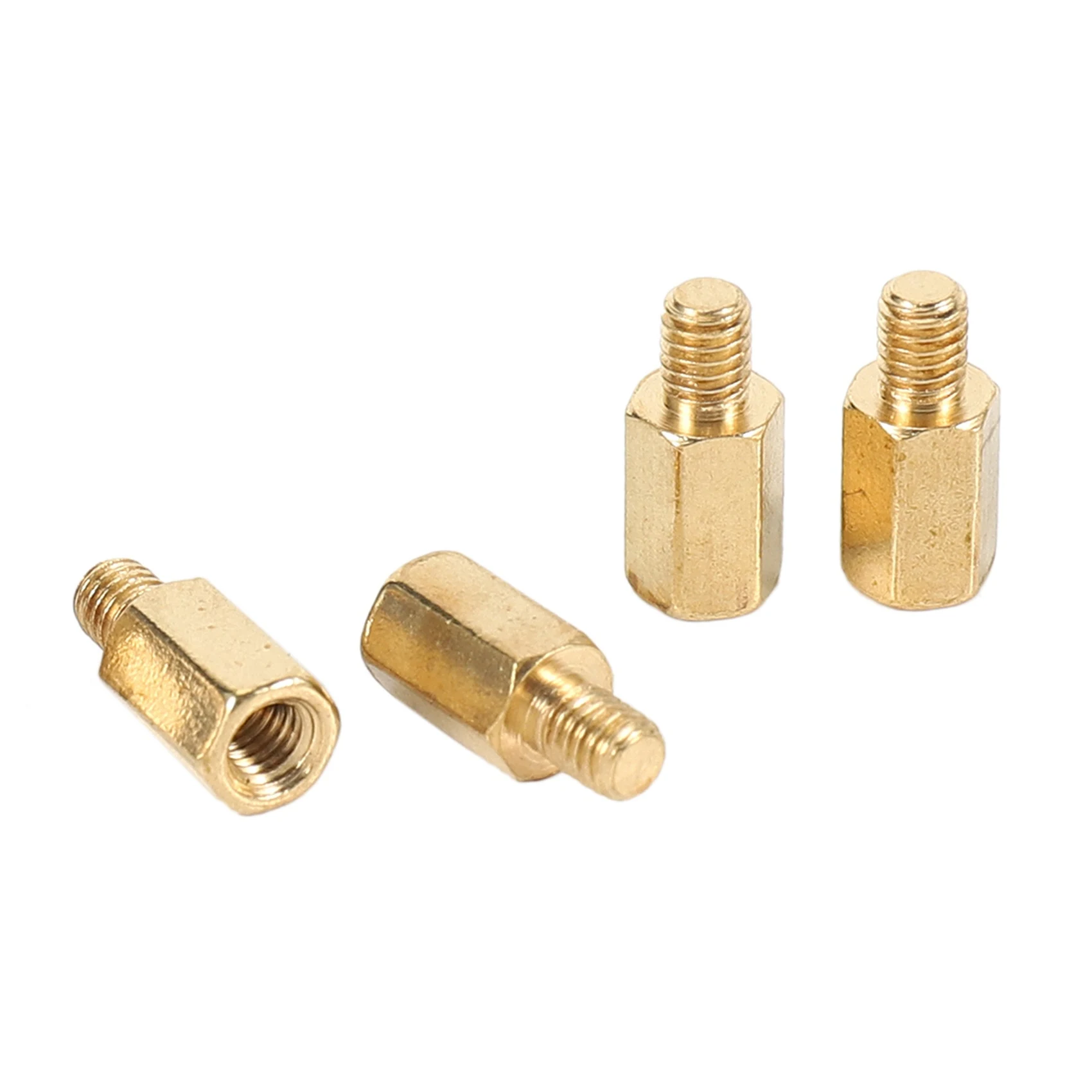 LICE-100 Uds PC PCB placa base latón separador Hexagonal espaciador M3 7 + 4Mm