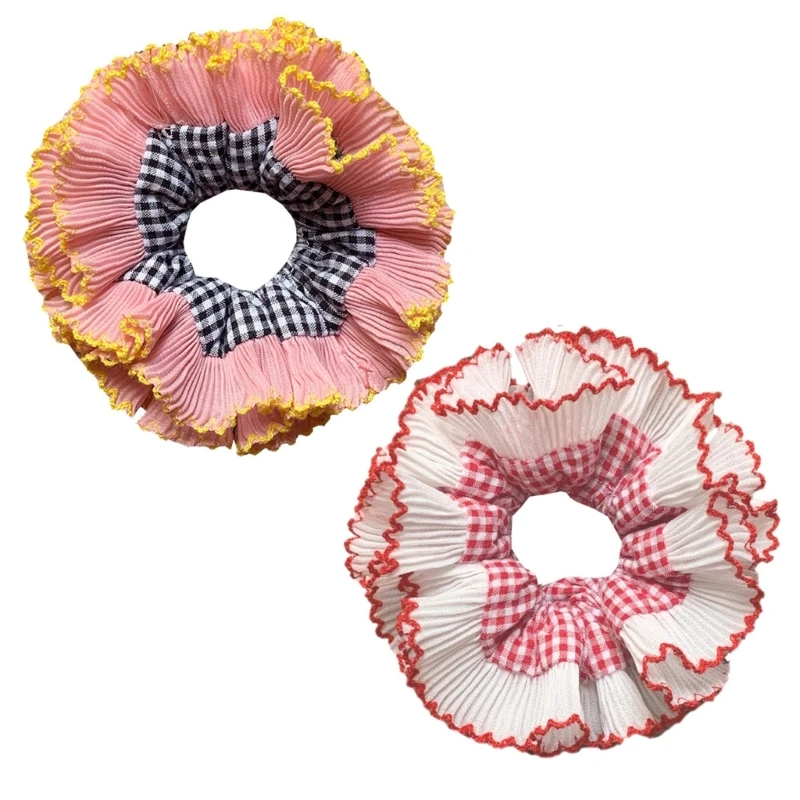 

Vintage Lace Hair Scrunchy Women Hair Bun Hairpieces Hair Scrunchies Female Headdress Teenager Girl Hair Styling Tool