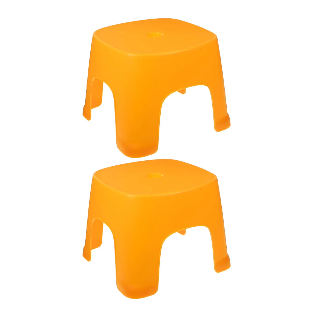 

2Pcs Plastic Step Stool for Bathroom Shower Toilet Footrest Compact Sturdy Design Multipurpose Seat for Adults Teens Easy