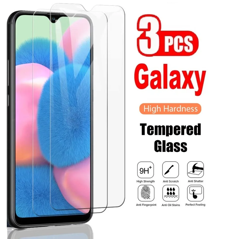 3Pcs Tempered Glass For Samsung Galaxy A50S A50 A40 A30S A30 A10E A20E A20S A20 A21S A71 A52 Screen Protector