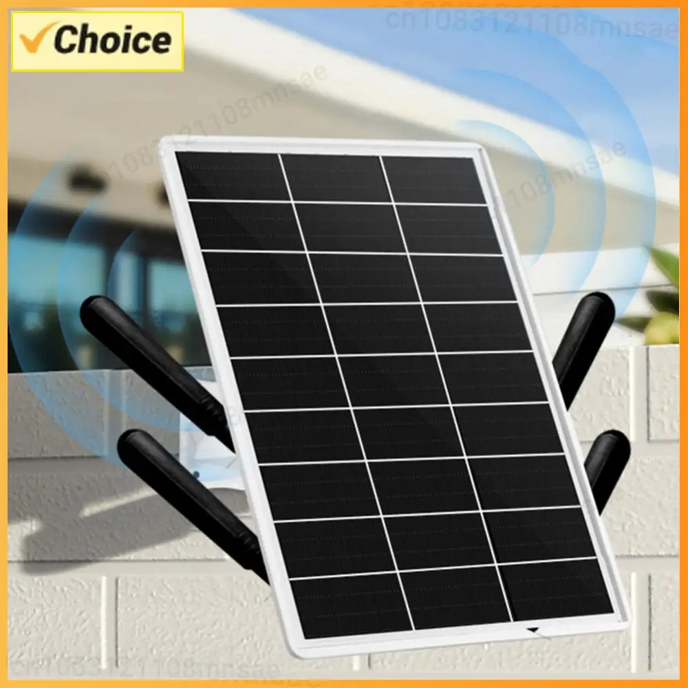 

Solar Panel Powered 4G LTE WiFi Router with SIM Card Slot 4G LTE Modem Router WiFi Hotspot for Outdoor Security Camera Phone PC