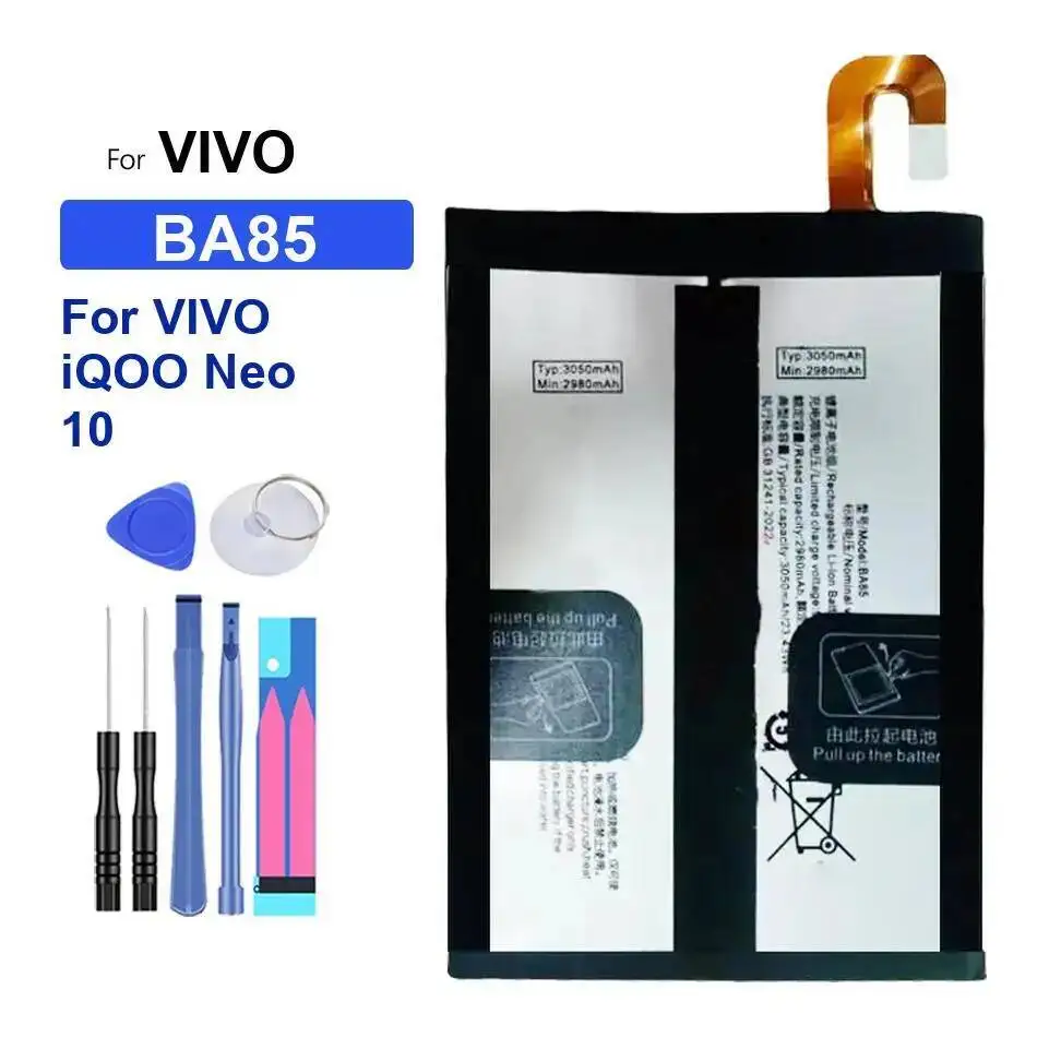 

3050Mah For Vivo Iqoo Neo 10 Fast Charging Mobile Phone Battery BA85