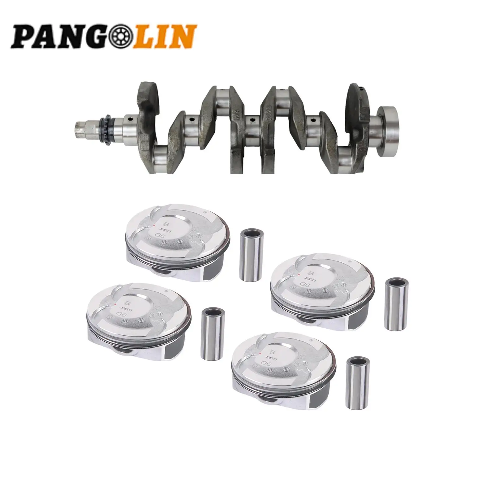 

Комплект поршней и колец двигателя G4FD, коленчатый вал для Hyundai Kia Veloster Accent Rio 1.6L DOHC 2012-16 23041-2B620 23041-2B600 23041-2B610