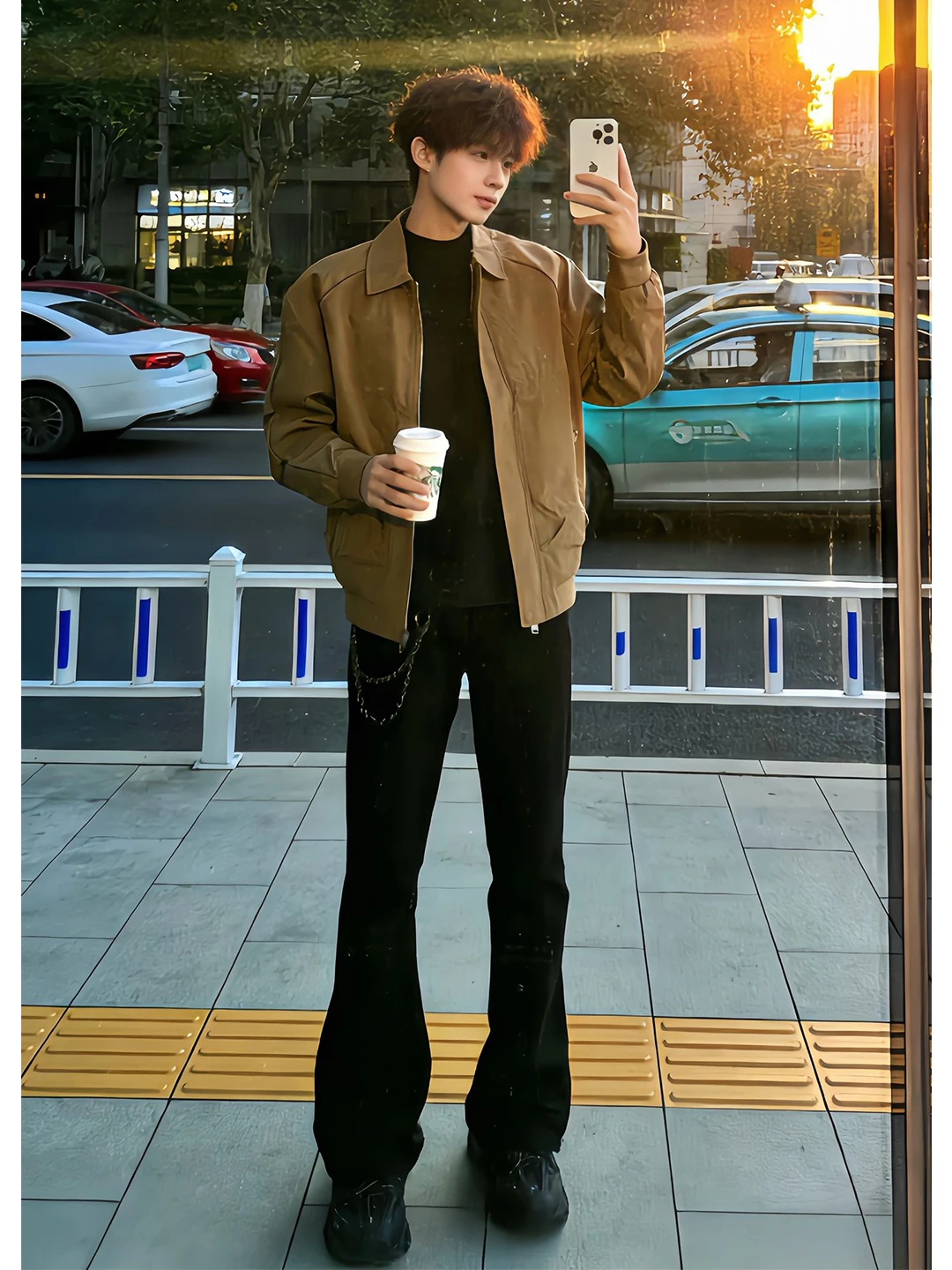 

Мужские джинсы Cleanfit Bla, расклешенные, в стиле High Street, с эффектом подтяжки талии, прямого кроя, облегающие, повседневные, молодежные