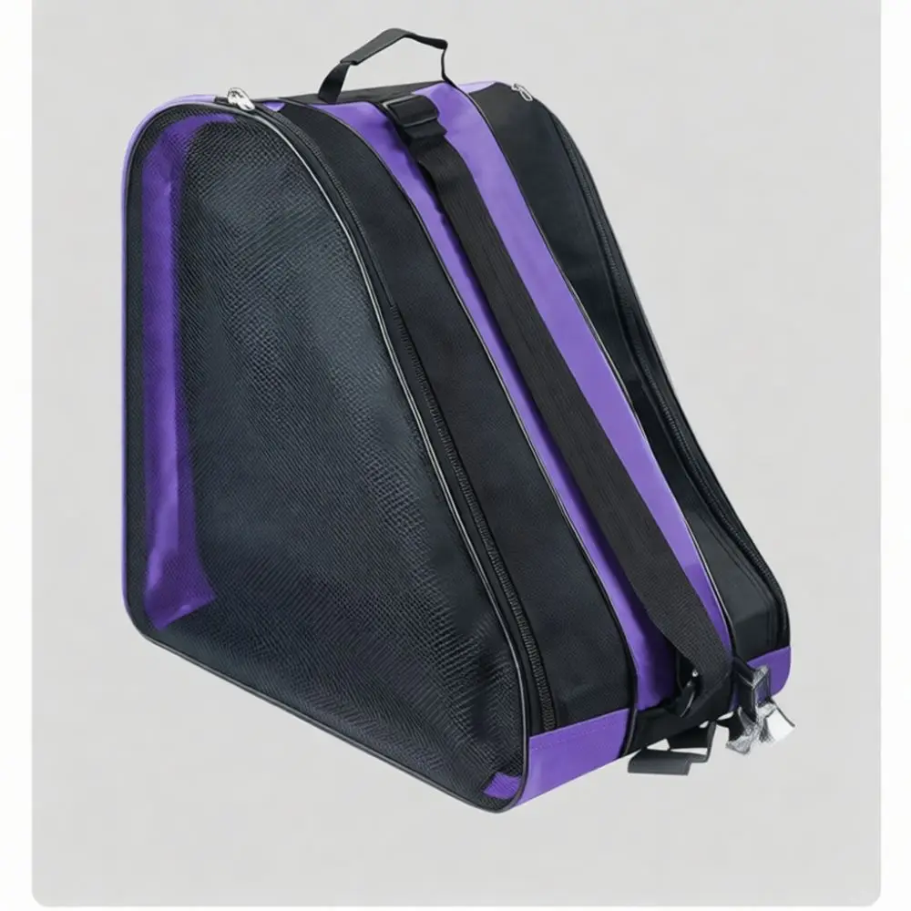 Ergonomic Shoulder Strap Skate Bag Breathable Oxford Fabric Organizer Backpack For Kid Roller Skating Outdoor Sports