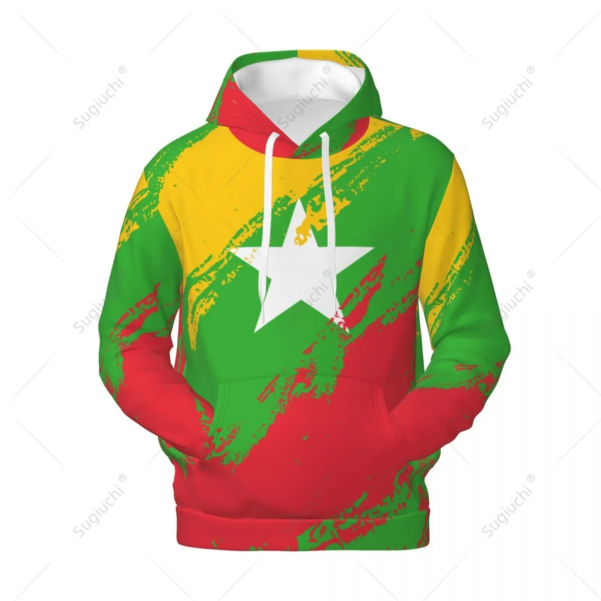 

Unisex Myanmar Flag Flag Color Hoodie 3D Men Women Harajuku Sweatshirt Pullover Hoodies Polyester Casual