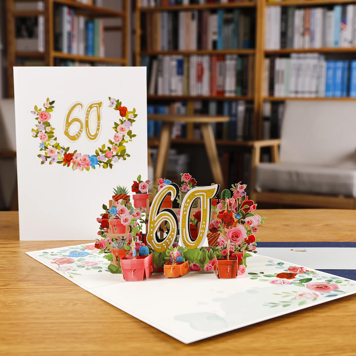 Nummer 1 - 100 Geburtstags-Pop-up-Karte, 3D-Grußkarten für Jubiläum und Hochzeit – Detail 4