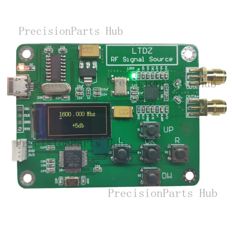 LTDZ MAX2870 0.96 inch OLED  STM32 23.5-6000MHz Signal Source Module USB 5V Powered Frequency and Modes Accessory