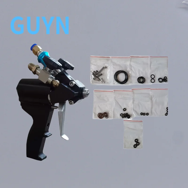 Aftermarket Simple PU Foam Polyurethane & Polyurea Spray Gun, Two‑Component Air Purge Spray Gun Replacement Repair Spare Gun