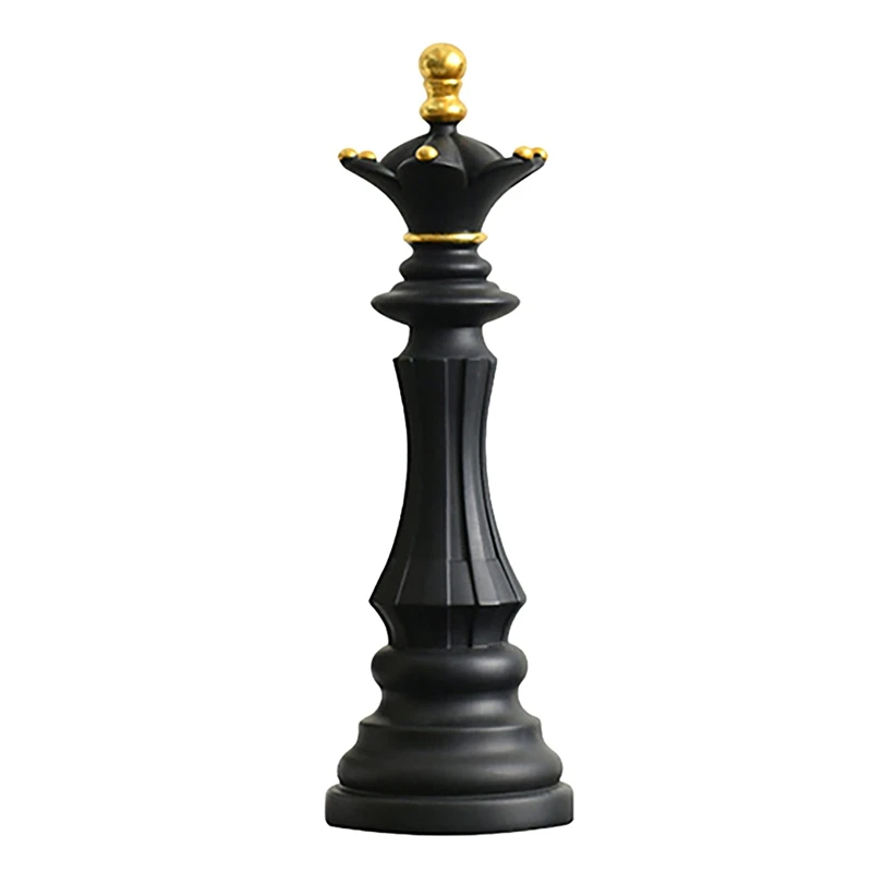 

Resin Retro International Chess Figurine For Interior King Knight Sculpture For Art Ornaments Home Decoration