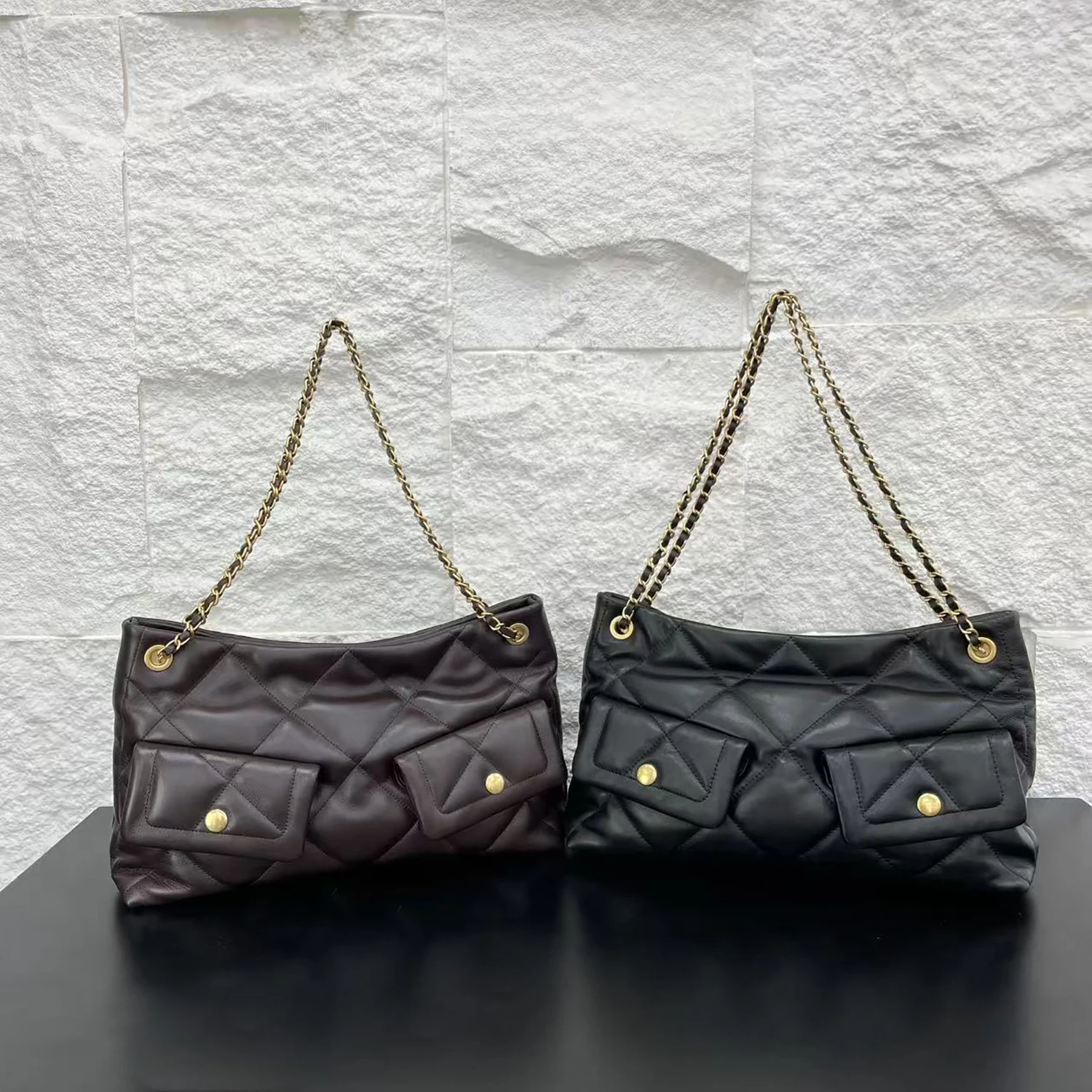 

Верхний слой из воловьей кожи, сумка-тоут для подмышек, женская сумка через плечо с ремешком-цепочкой, повседневная простая мягкая кожа