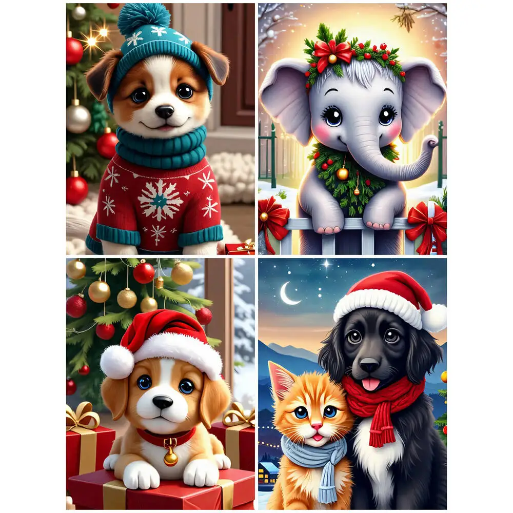 Neue Diamant Stickerei Winter Kreuzstich Kits Diamant Mosaik Weihnachten Strass Bilder Handgemachtes Geschenk