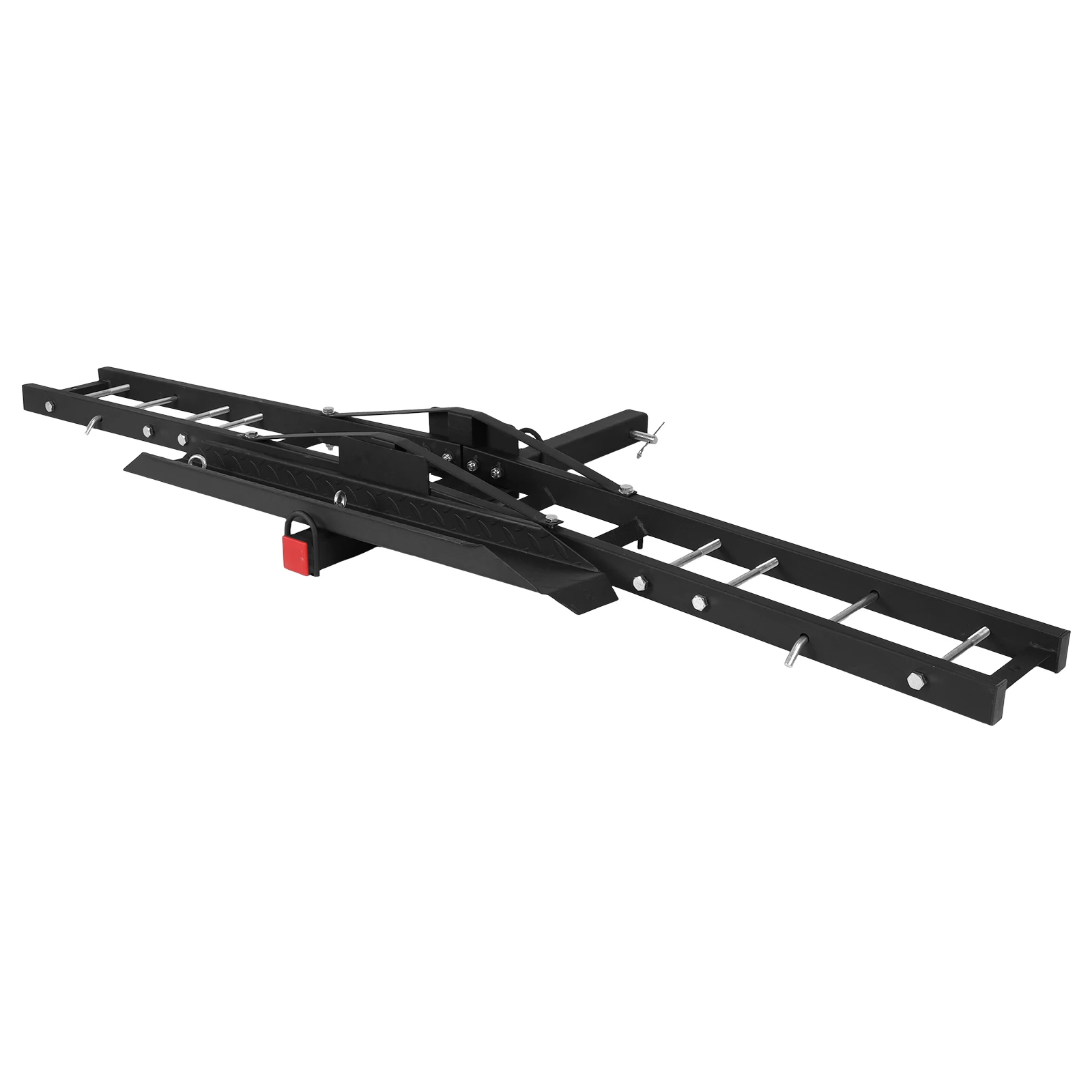 Hitch Mount Bike Carrier Anti Tilt Rear Trailer Steel Mount Rack Rust Proof Universal Motorcycle Rack Ramp Car Accessories