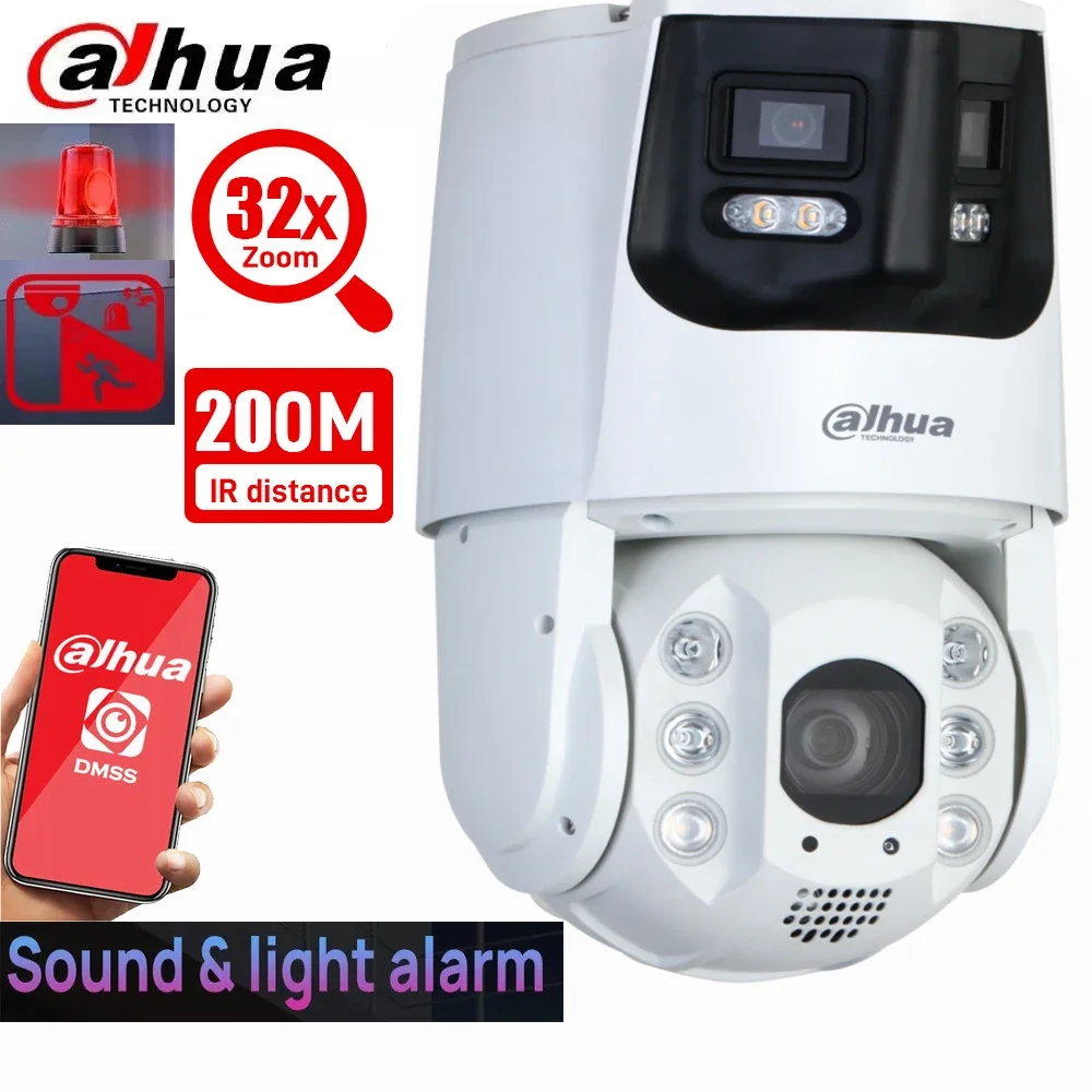 Dahua DH-SDT6C432-4P-GB-APV-0280 X-Pans Series 4MP Smart Dual Light IP Panoramic PTZ Camera, 32x Optical Zoom auto tracking