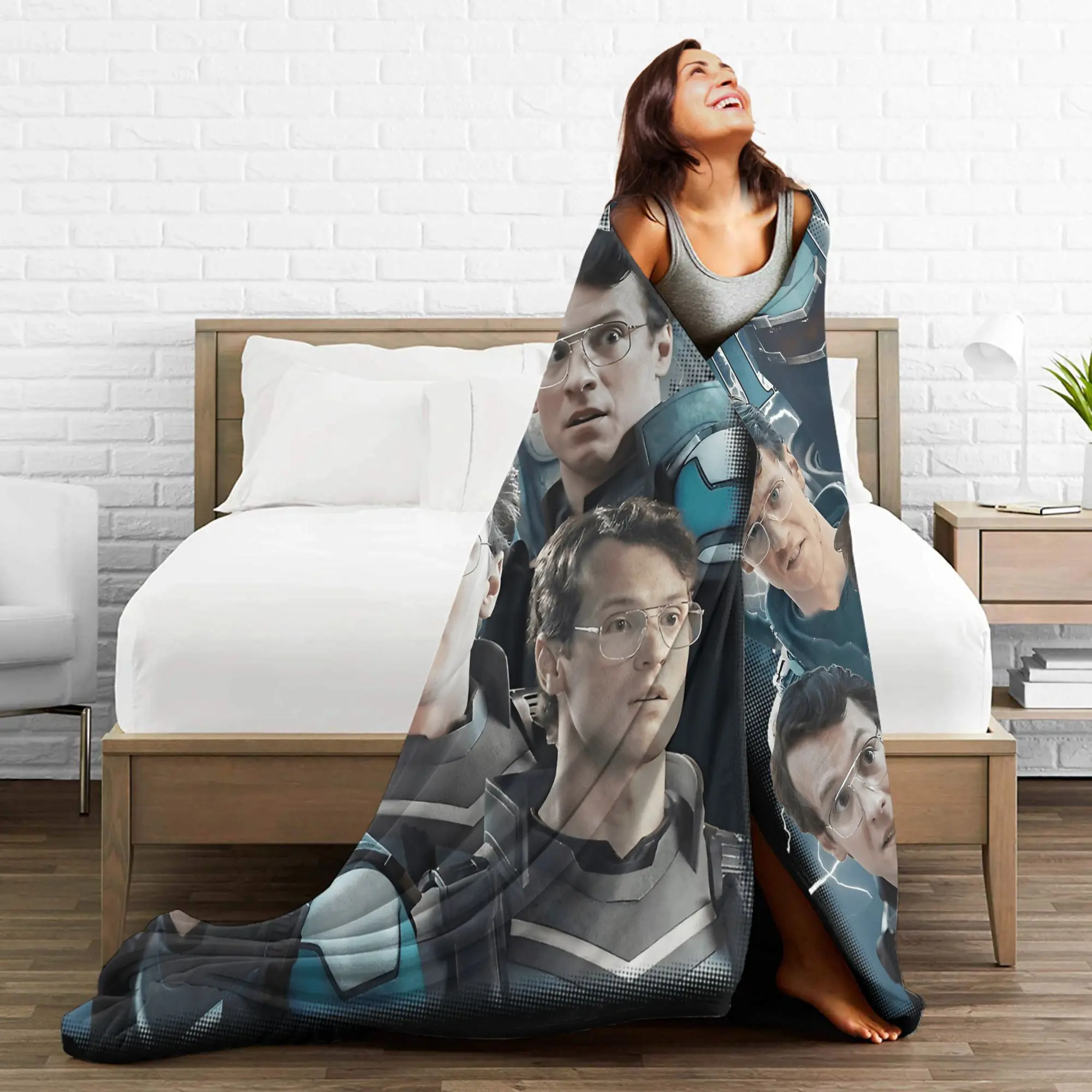 Vigilante Peacemakers بطانية قطيفة أدريان تشيس الفانيلا الفراش يلقي لغرفة المعيشة تصميم دافئ للغاية جودة المفرش #4