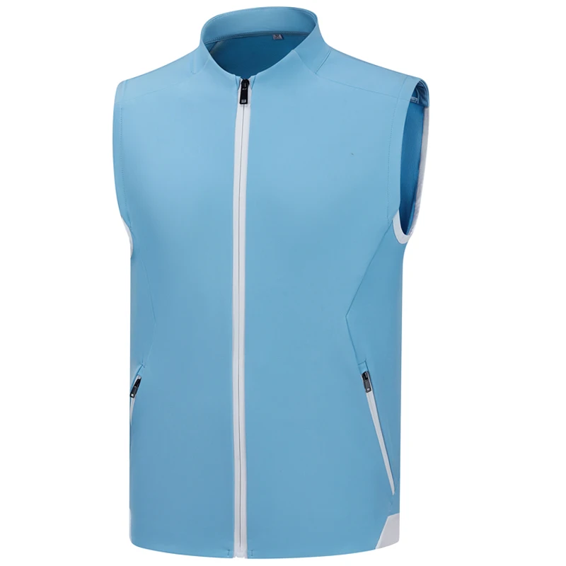 Men Golf Clothing Men's Vest Keep Fleece Golf Jacket Autumn Winter Casual Fashion Outdoor Sports Golf Vest