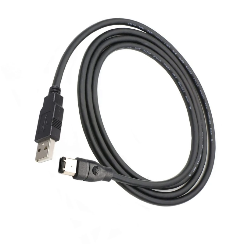 Firewire Connector IEEE 1394 Firewire 6 Pin Connector Male Naar USB 2.0 Male Adapter Converter Kabel Koord 1.8 m/3/4.5 m