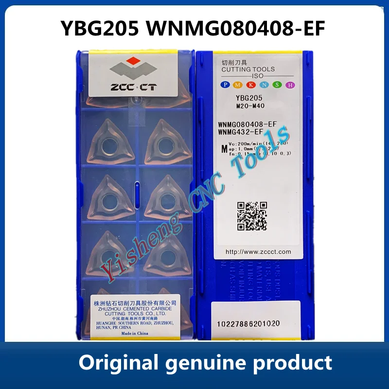 WNMG080408-EF YBG205 WNMG080404 EF WNMG 080408 Carbide Lưỡi Dao Tiện Dụng Cụ Dụng Cụ Mài Dao Thép Không Gỉ Tiện Dụng Cụ