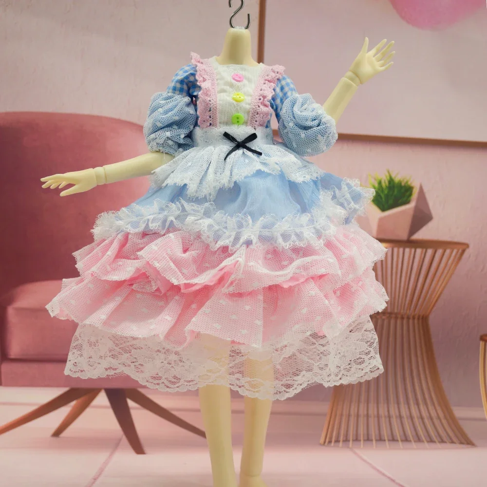 Fashion 1/4 Doll's Clothes for 45cm Bjd Doll Lovely Princess Skirt Diy Girl Toys Dress Up Play House Doll Accessories,no Doll