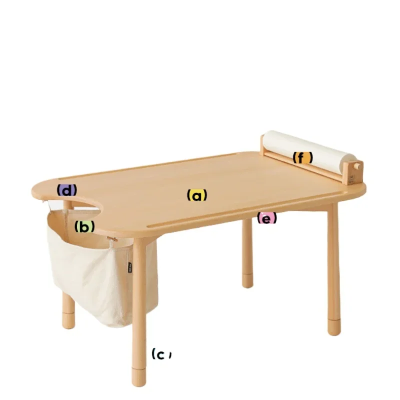 

Wooden children's desk learning game table baby table and chairs handmade storage table