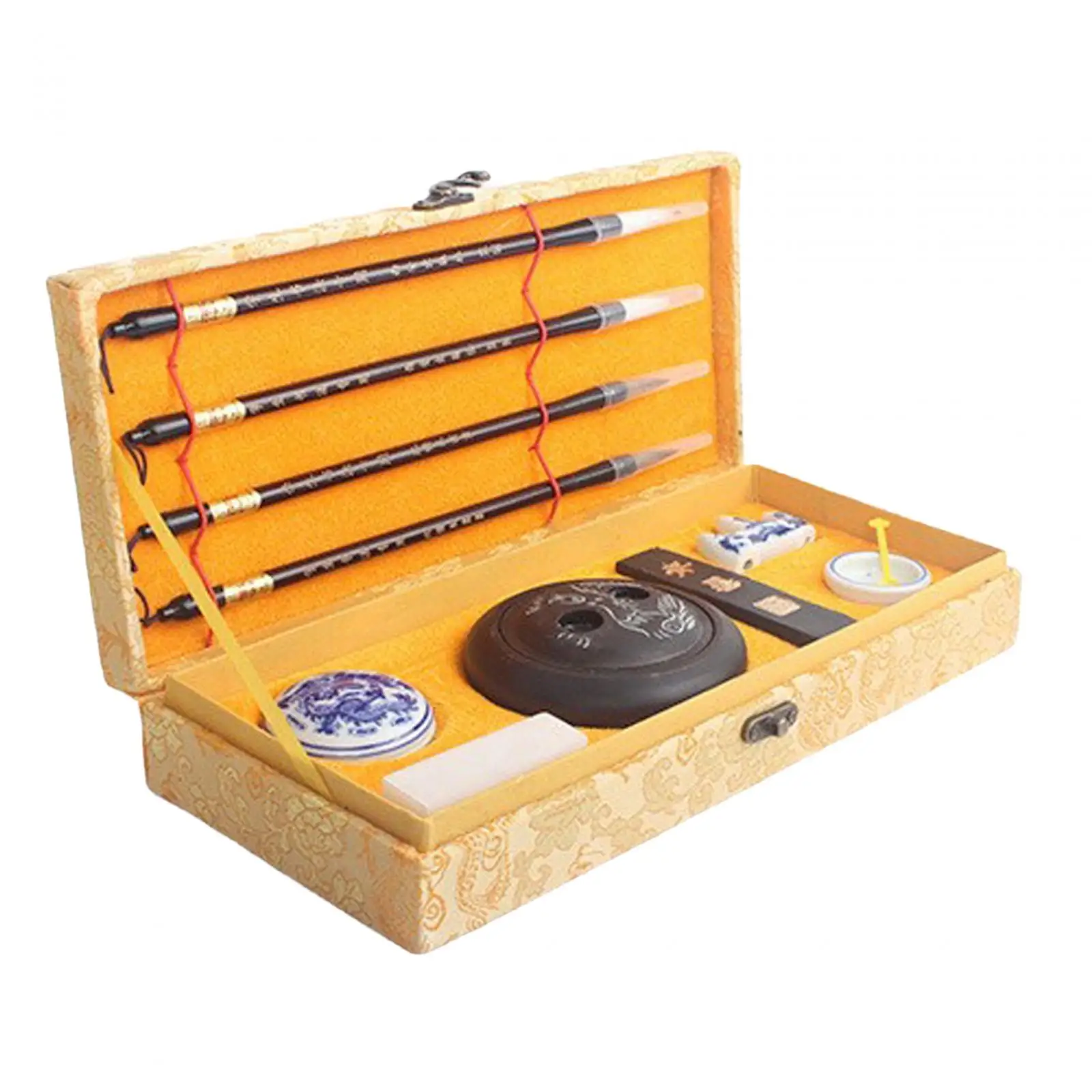 Set Sikat Rambut Set Kuas Tulis Kaligrafi Pensil Kayu Solid