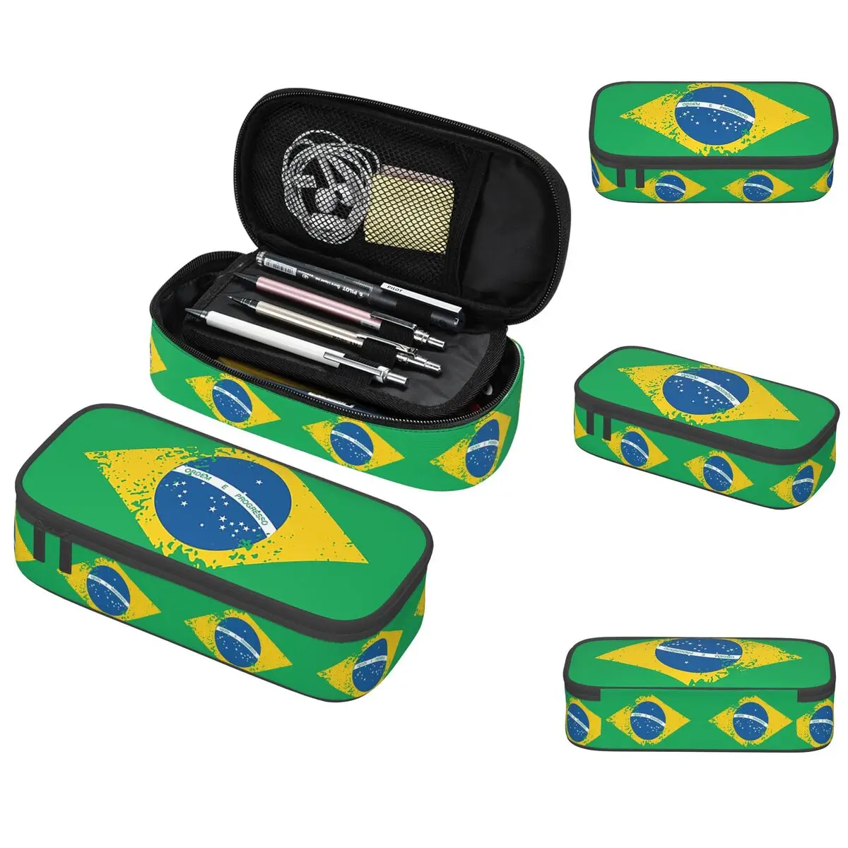 Флаг Бразилии пенал для студентов подарки коробка для ручек пенал канцелярские принадлежности сумка-держатель для ручек