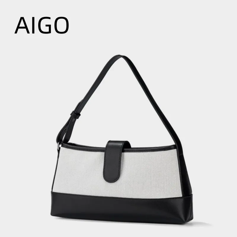 

AIGO Hot Sale Large Tote Bag Leather Women Handbag Office Business Ladies Shoulder Bag Leather Briefcase Commuter Bags Bolas