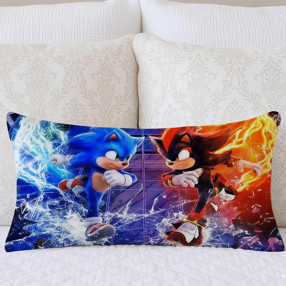 Racing Game S-Sonic R-Racing Pillow Case Suitable For Decorating Homes Bedrooms Children Room Sofas And Other Places