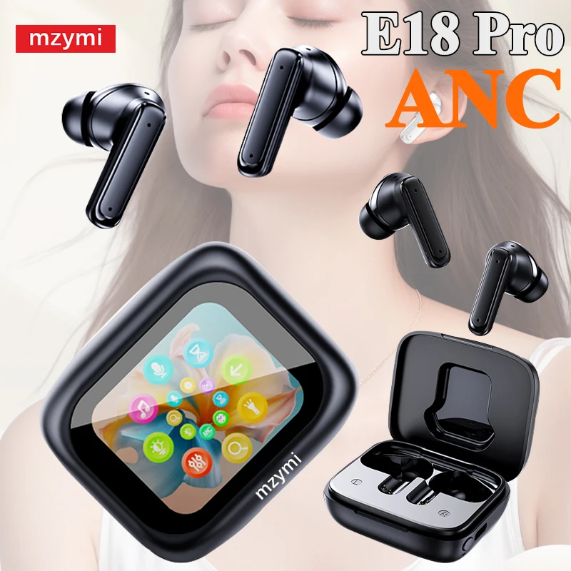 Mzymi-Écouteurs intra-auriculaires étanches E18 Pro, écouteurs Bluetooth, casque de jeu, écouteurs de sport, suppression du bruit, allemand, TWS,