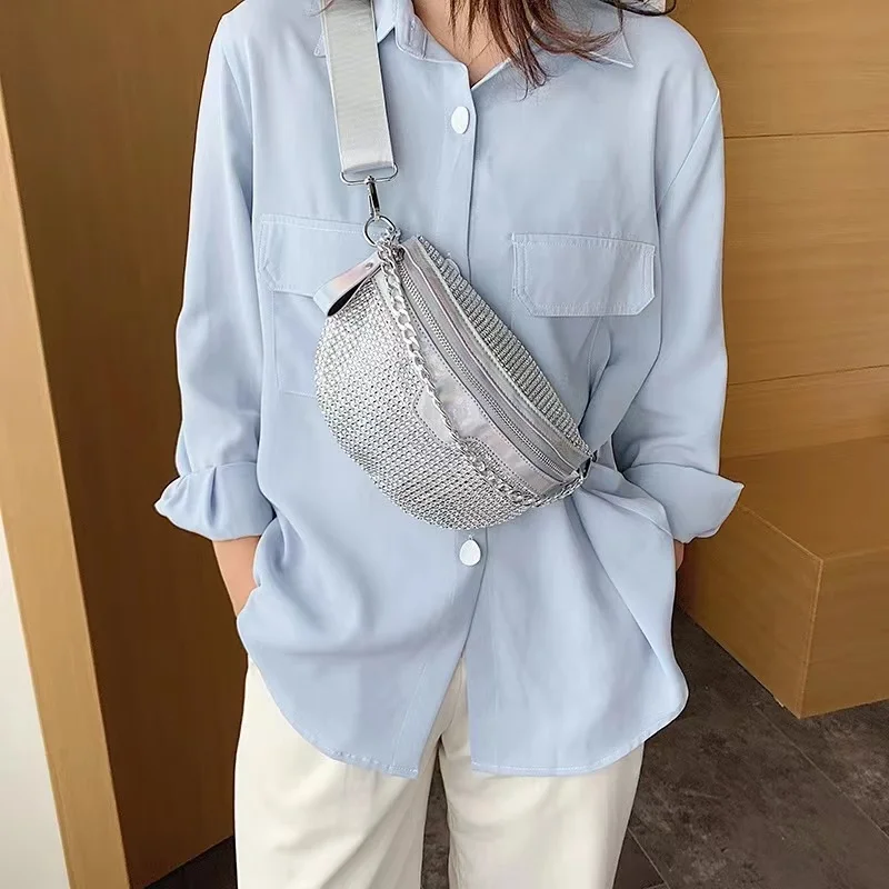 European and American Ladies Luxury Famous Brand Designer Bags 2022 New Underarm Bags One-shoulder Messenger Bouncy Chest Bag