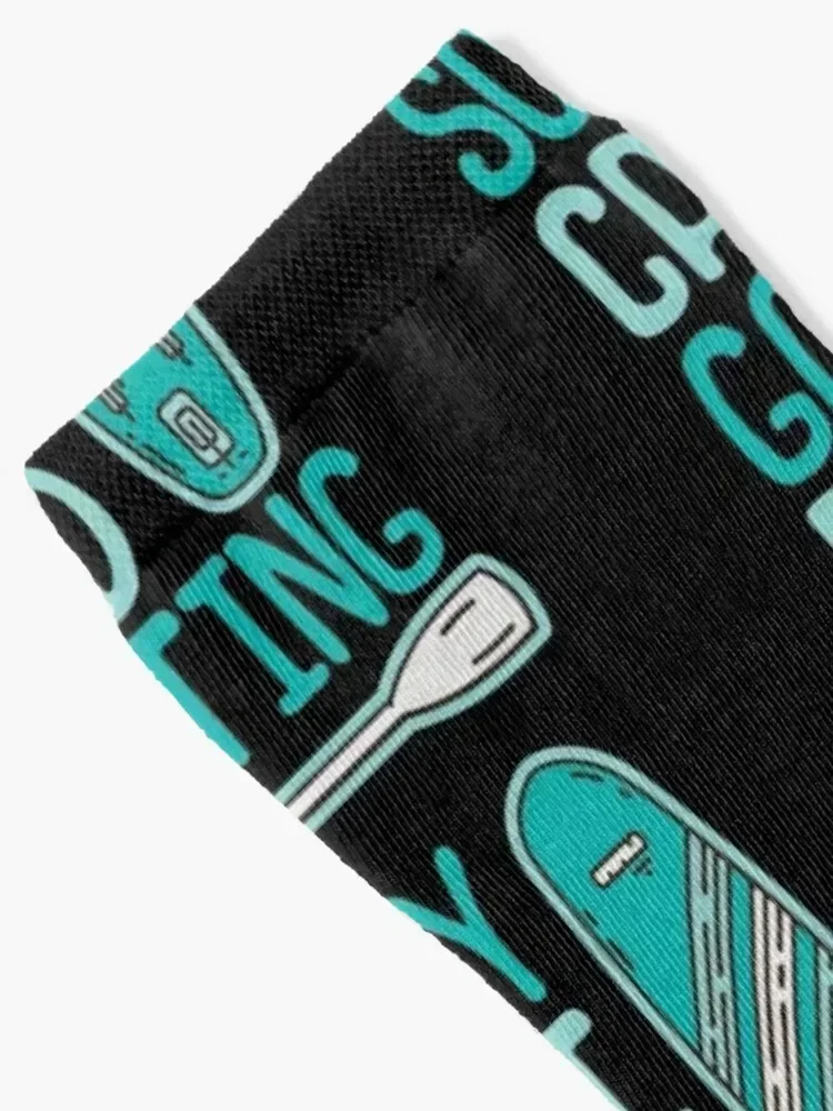 SUP | Stand Up Paddle Boarding | Board Meeting | Sunset Design Socks designer Heating sock Stockings man Boy Socks Women's