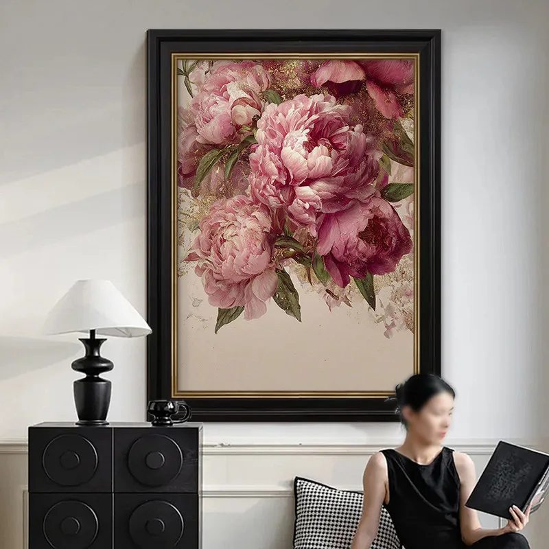 XX medieval style pure hand-painted oil painting French living room decorative painting