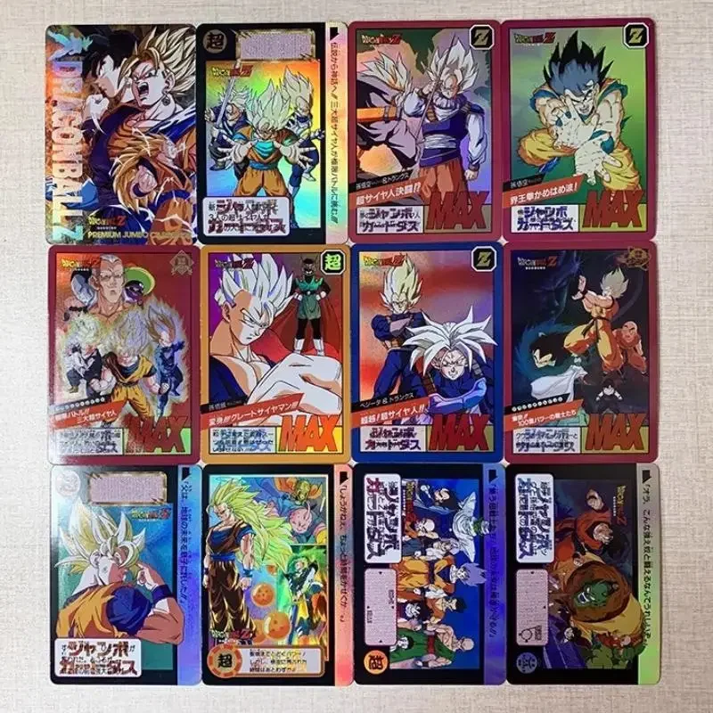 12 pz/set Self Made Dragon Ball Super Son Goku Anime personaggi del gioco Classic Series Color Flash Limited Collection Card Toy Gift