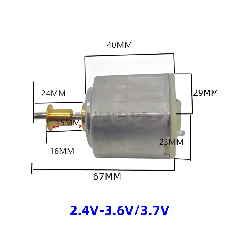 Imagem -03 - Motor Elétrico da Movimentação da Cortadora do Cabelo Ff337pa Ff-390pa C.c. 2.4v-3.6v 3.7v12v
