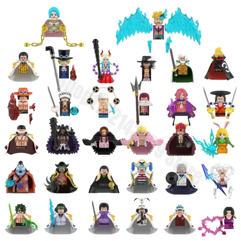 WM Blocks 6187 6188 6189 6190 Anime Figs Cartoon TV Bricks Dolls Mini Action Toy Figura Building Blocks Kids Assemble Model Gift