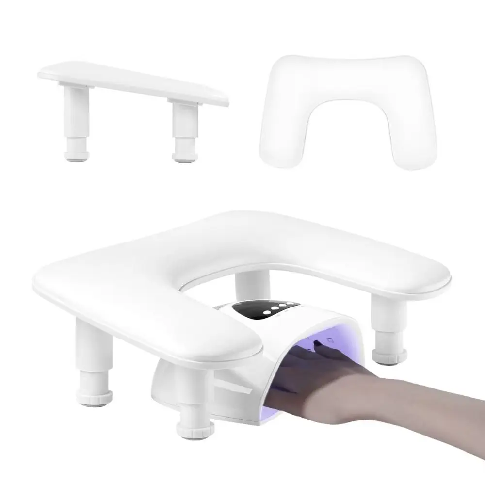 U-shaped Manicure Hand Pillow Ergonomic Adjustable Height Nail Arm Rest Cushion Hand Support Comfortable Arm Rest Stand