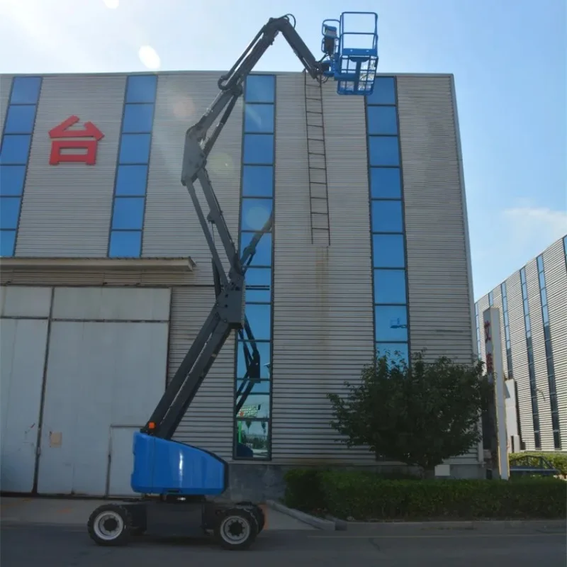 6-20M Articulated Articulating Boom Lift 20M Mobile Trailer Folding Electric Articulated Boom Lift Articulating Boom Lift