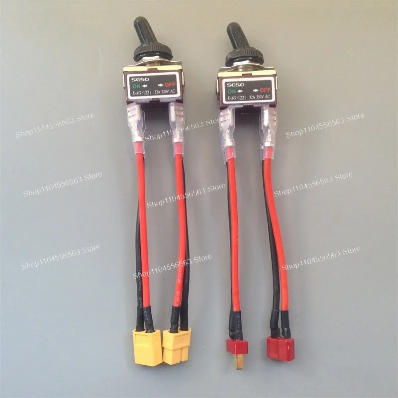 32A Waterproof Toggle Rocker Switch XT60 T Plug Silver Contact High Current for RC Boat