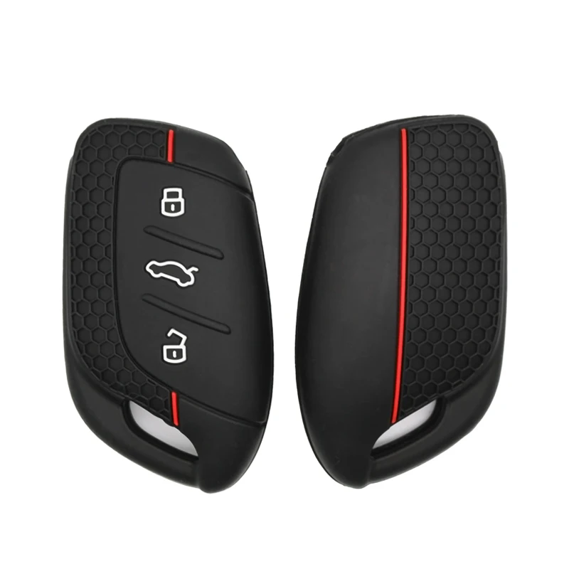 Suitable for MG 4 2023 Mg4 Ev MG HS GT ZS EV ZX MG5 MG6 3 Button Silicone Keyset Keyset Suitable for Roewe RX3 RX5 RX8 ERX5 I6 I