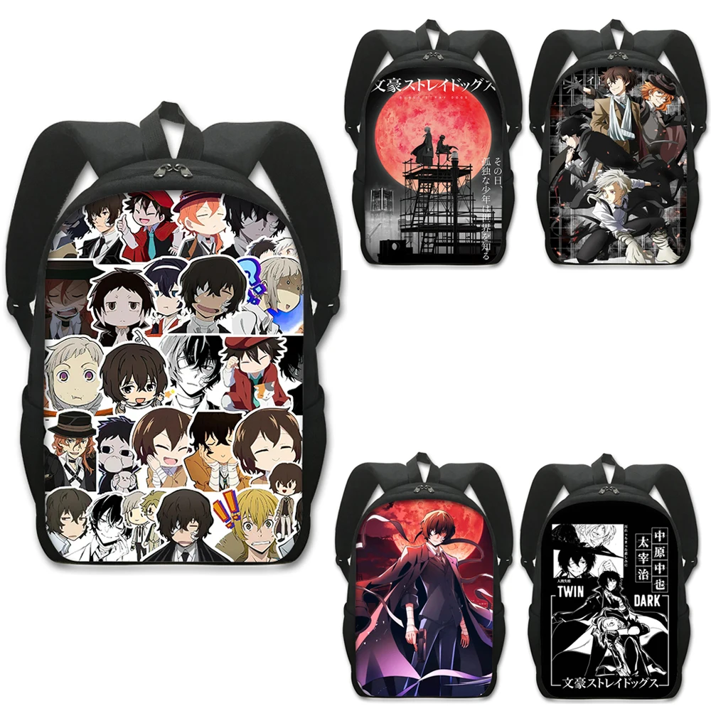 

Anime Bungou Stray Dogs Backpack Atsushi Nakajima Dazai Children School Bags for Teenager Bungo Stray Dogs Rucksack Book Bag