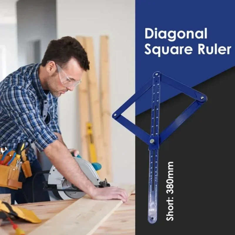 Corner Angle Finder Four-sided ruler locks in any desired angle  Square Protractor Model Craft Measurement Tool