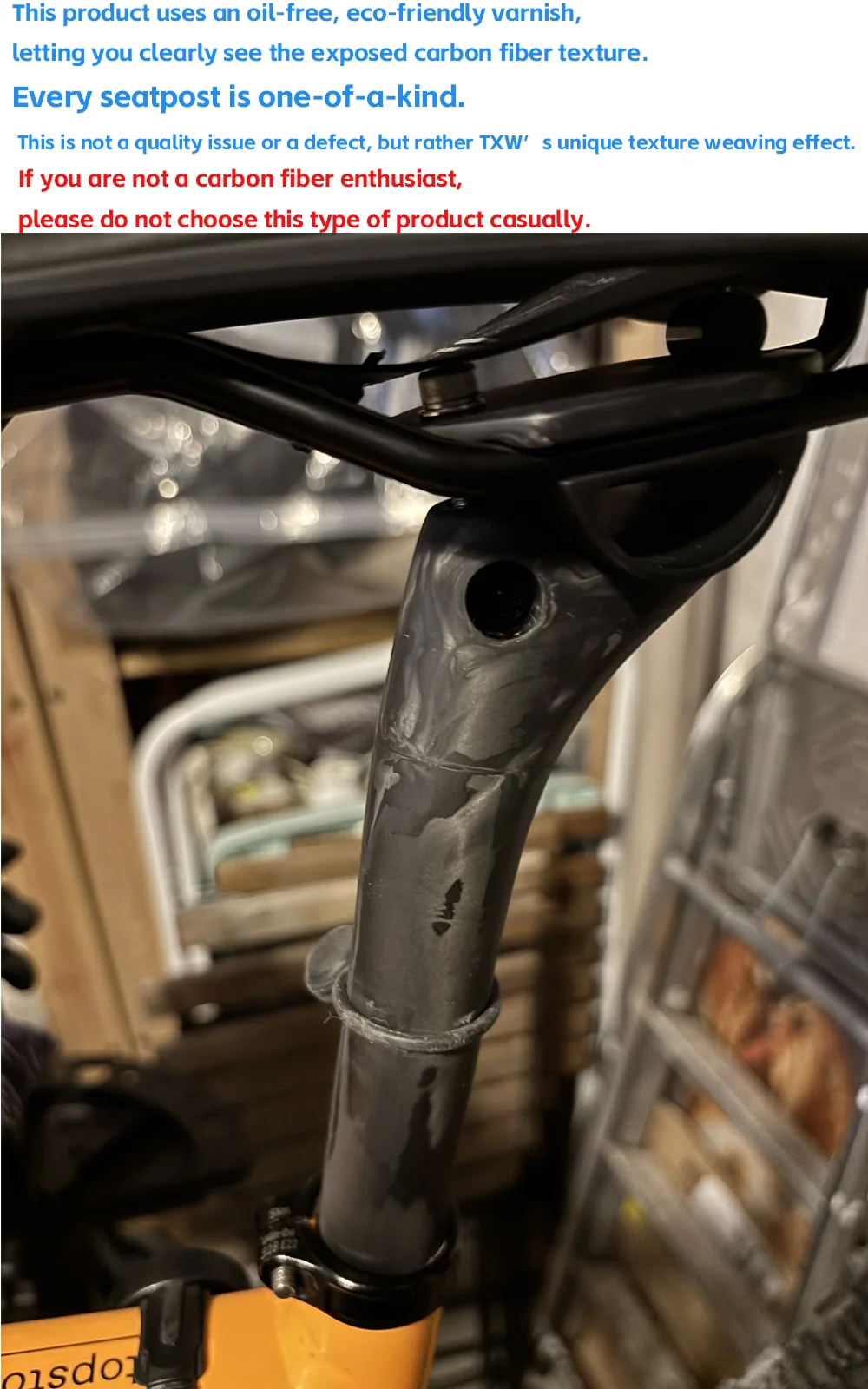 elitaone Offset 20mm MTB/Road Bike Seatpost 27.2/30.9/31.6mm Carbon Seat Post UD Bare Carbon