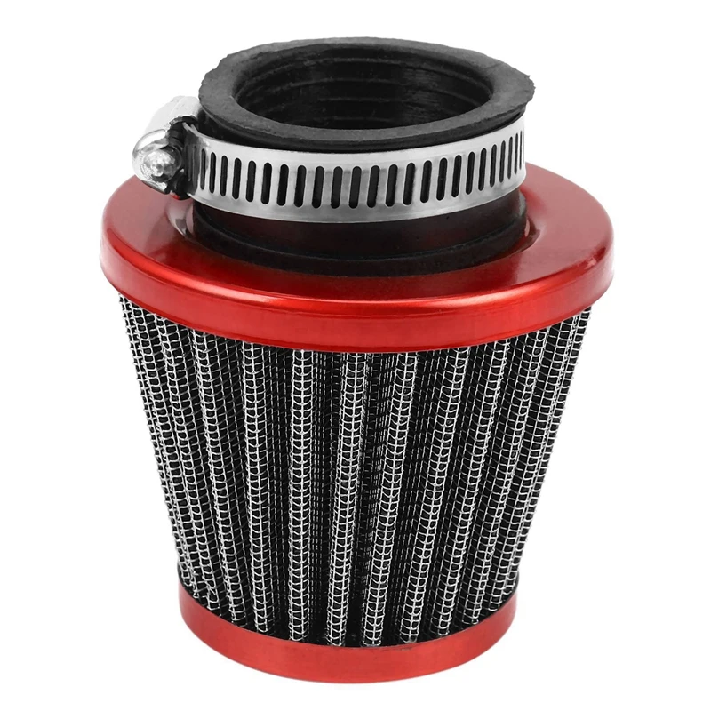 2 Pcs 38Mm Air Filter Intake Induction Kit For Off-Road Motorcycle ATV Quad Dirt Pit Bike Head Cleaner, Red & Blue image 5