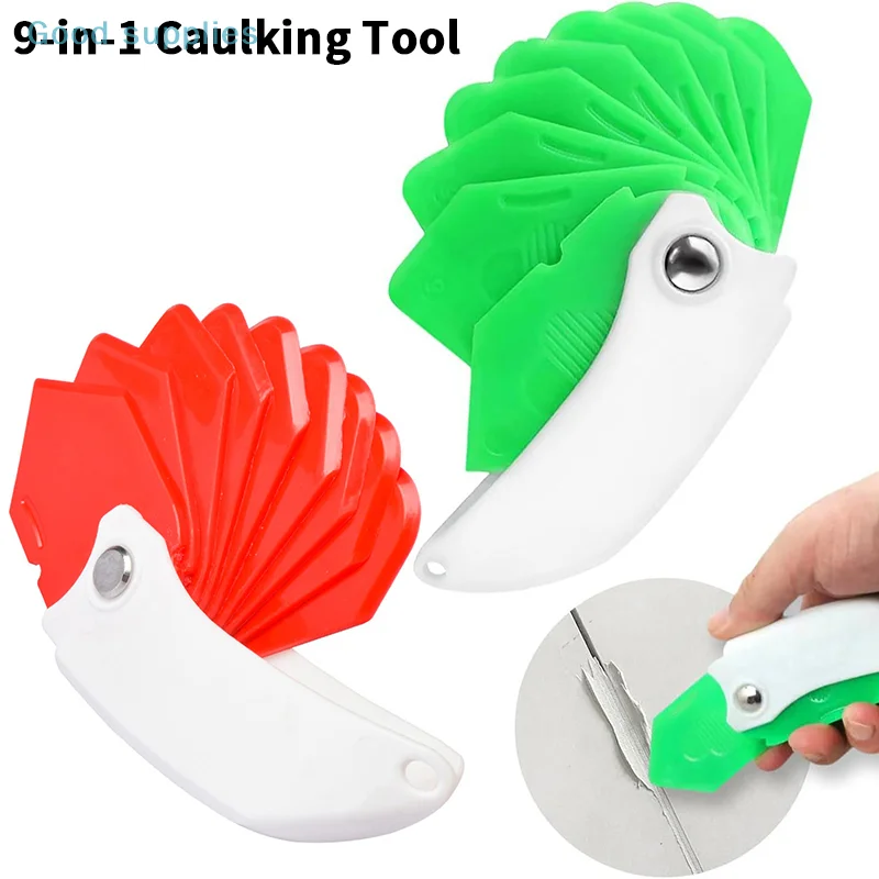 Multi-function Scraper Glass Glue Trimmer Sealant Applicator Scraper For Glue Scraper Nine-in-one Tile Window Grout Edge Removal