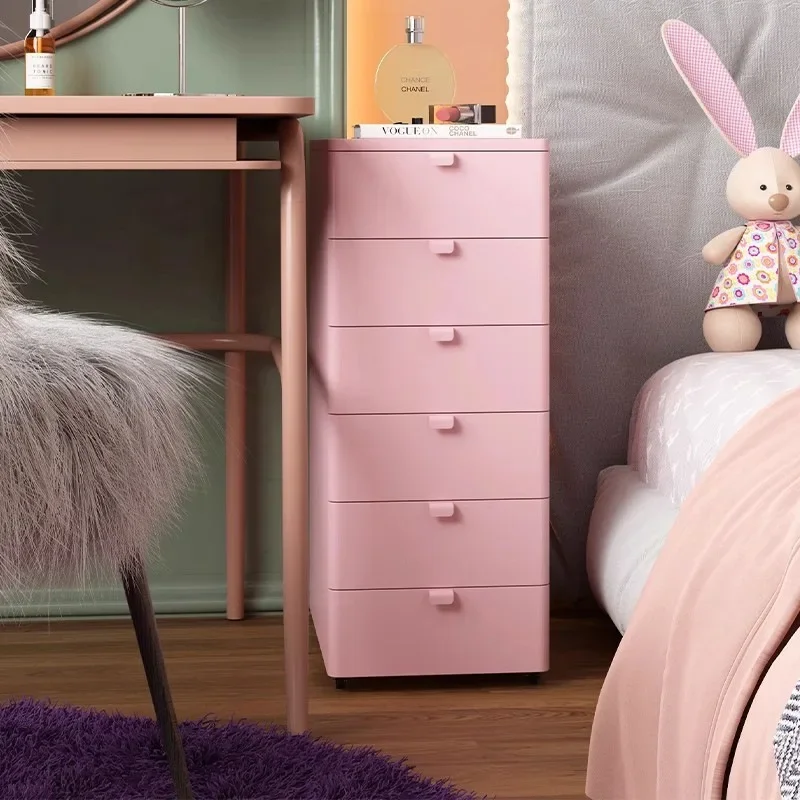 Modern Minimalist Iron Art Storage Drawer Cream Style Bed Head Cabinet Bedroom Sewing Cabinet Space Saving Multi-layer Cabinet