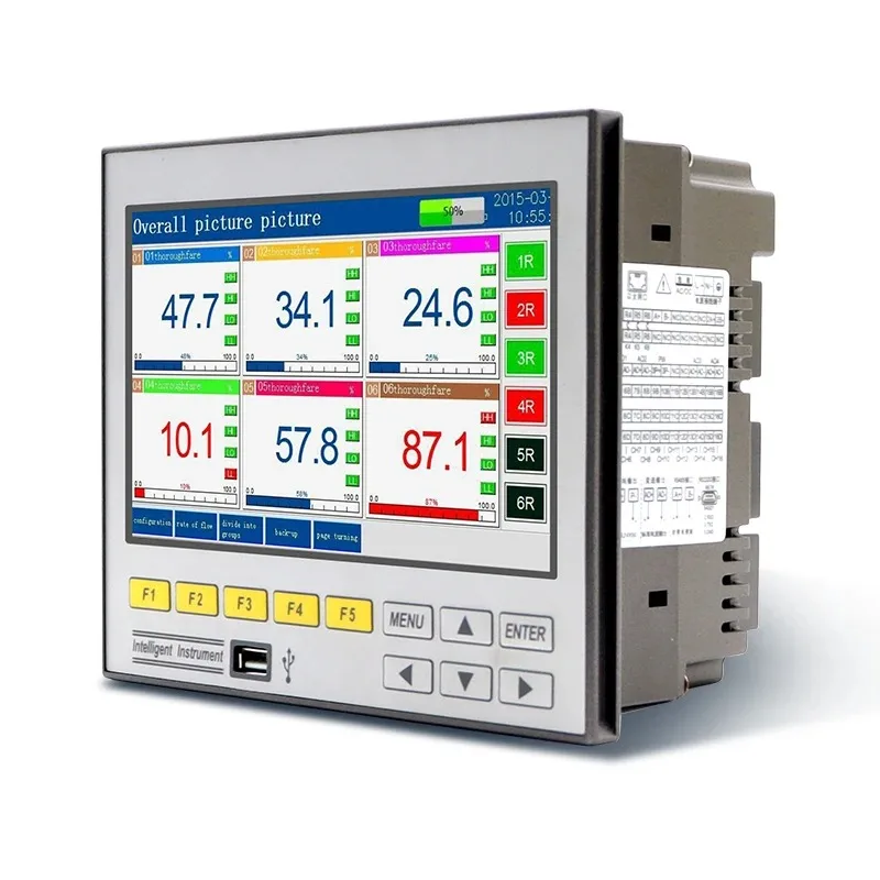 Multi Channel Data Recorder Real Time Monitoring USB Temperature Humidity Pressure Flow Logger for Environmental Monitoring