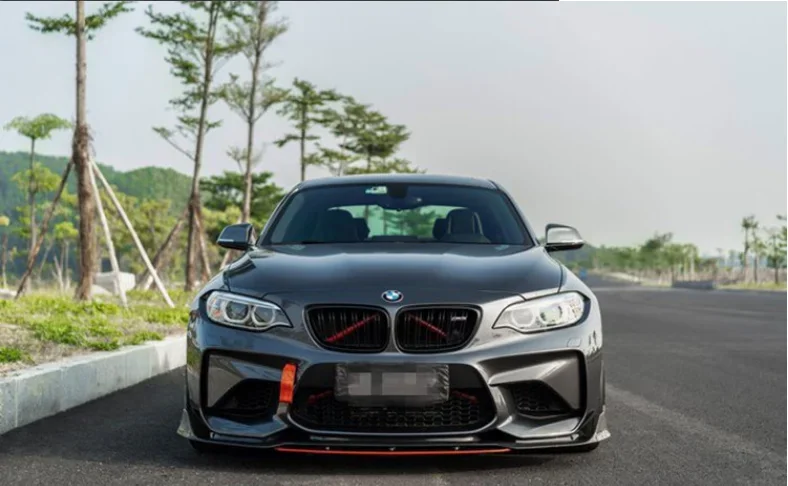 High Quality Real Carbon Fiber Bumper Front Lip Splitter Diffuser Lip Protector Cover For BMW F87 M2 2014 2015 2016 2017 2018