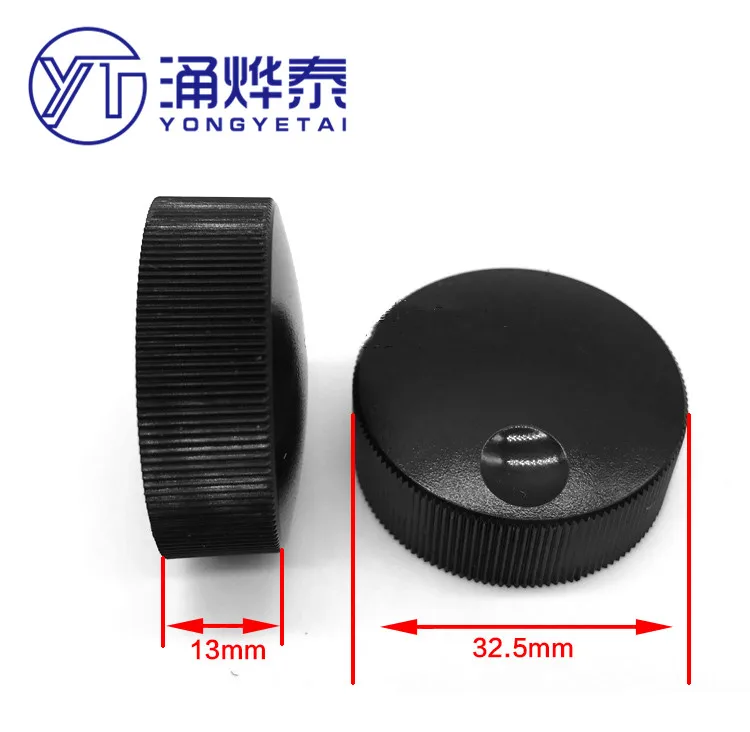 YYT-Band Switch Plastic Knob Cap, Potenciômetro Encoder, Codificador, Encoder Switch, Diâmetro de 32,5*13mm, Alto Volume 6mm, 5PCs, 5PCs