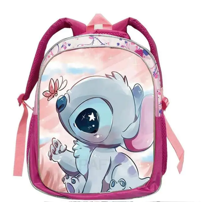 Lilo And Stitch Backpack kindergarten cartoon 3D waterproof Girls Boys School bags 2-5 years children Small Prinecess Mochilas